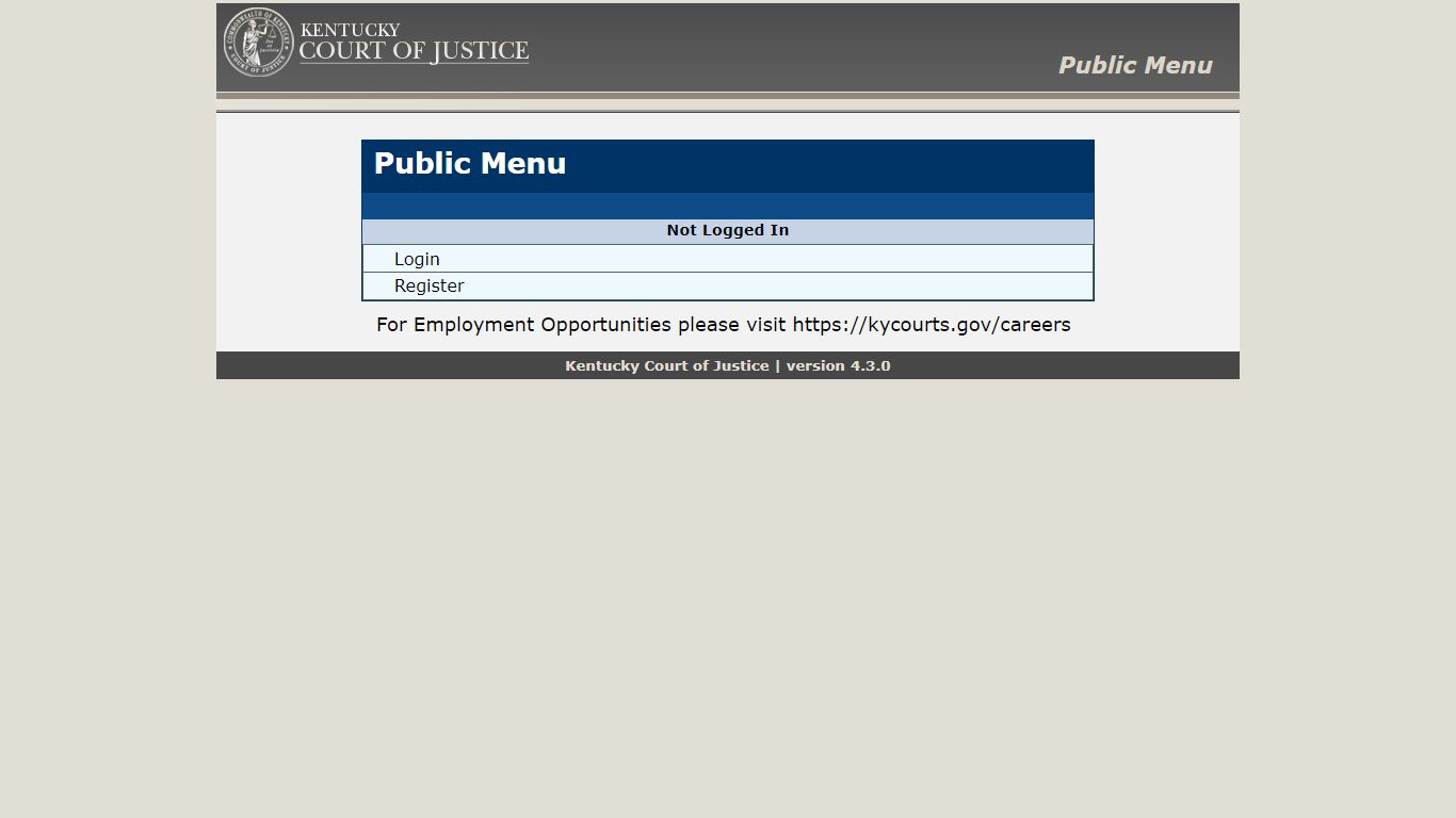 Public Menu - kcoj.kycourts.net